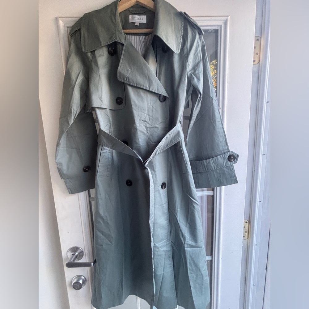 NWT Sage Green Trench Coat